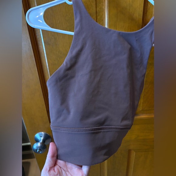 Lululemon Women’s Energy Bra High Neck Long Line Tough Size 6 Dark Oxide - Picture 8 of 12